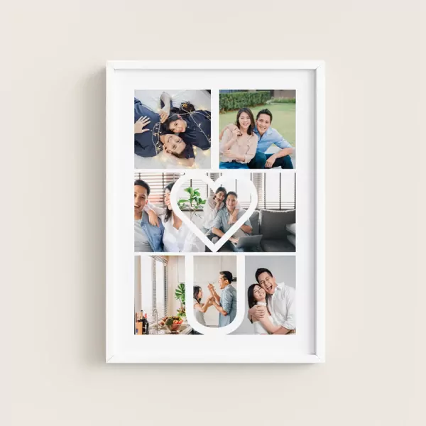 I Love You Photo Collage Wall Art - Standard