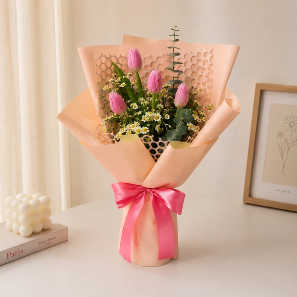 Sweet Whisper Tulips (4 Stems)