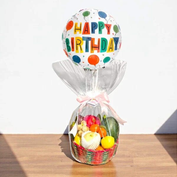 Fruitful Greetings Basket - Happy Birthday