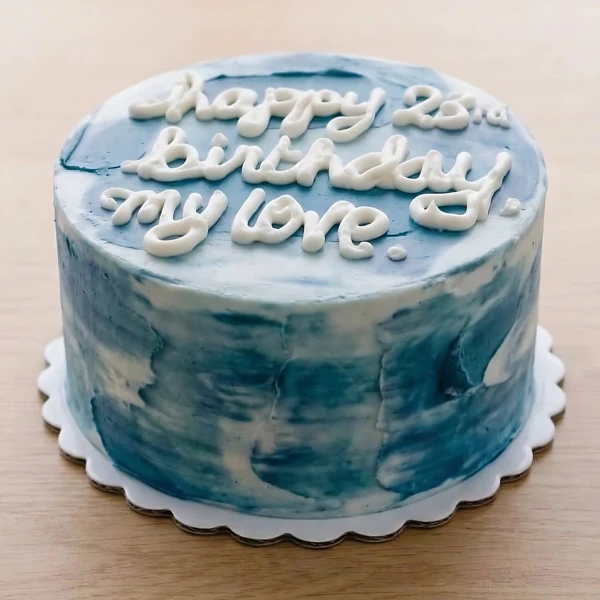 Oceanic Ombre Message Cake - Standard
