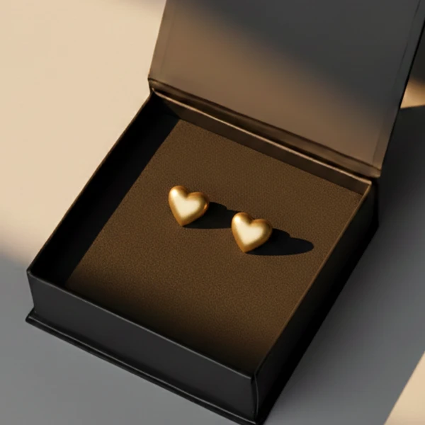 Adira Heart Stud Earrings - Standard