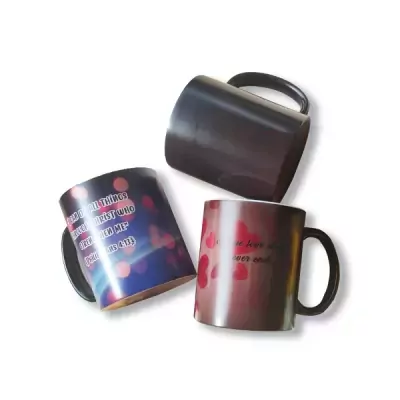 Mug: Personalized Enchantment Cup - Black Ceramic