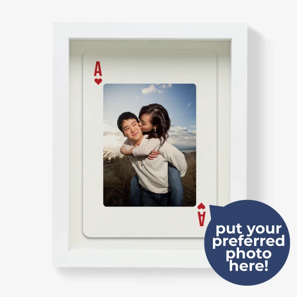 Ace of Hearts Custom Photo Frame - Standard