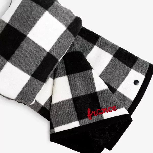 Personalized Plaid Poncho - Standard