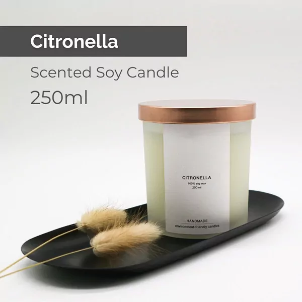 Citronella Scented Soy Candle - 250ml