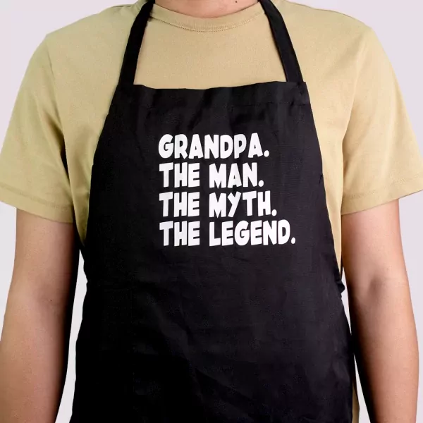 Grandpa's Cooking Essentials - Black Apron