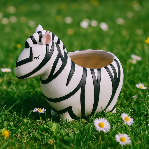 Zebra Succulent Pot - Standard