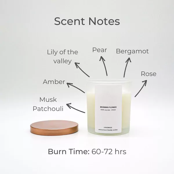 Morning Flower Scented Soy Candle - default