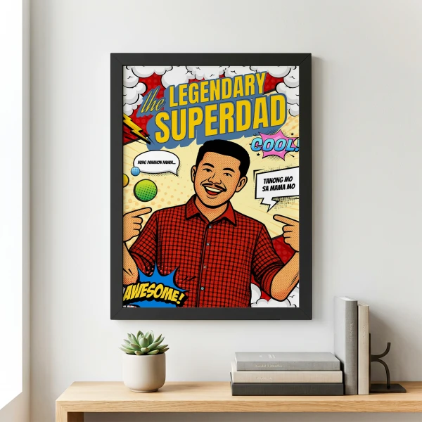 Superdad Komiks Personalized Poster - Standard