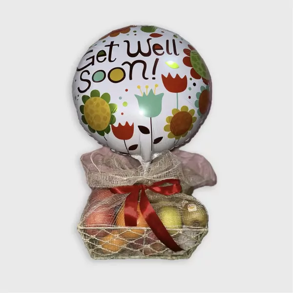 Recovery Refresh Fruit Basket - With Balloon