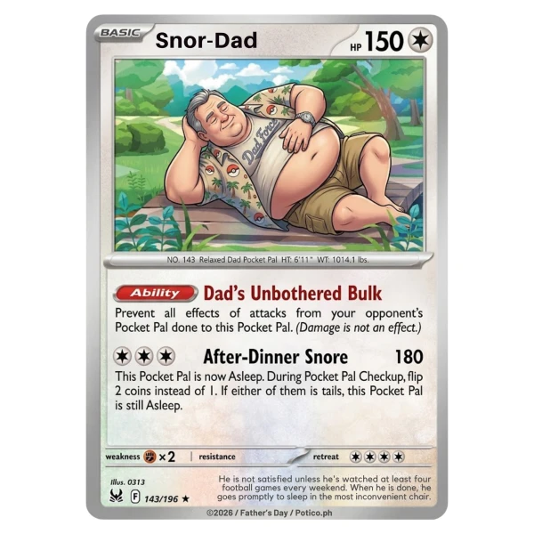Custom Dad Trainer Card Frame