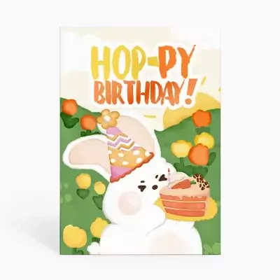 Hop-py Birthday Greeting Card - Standard