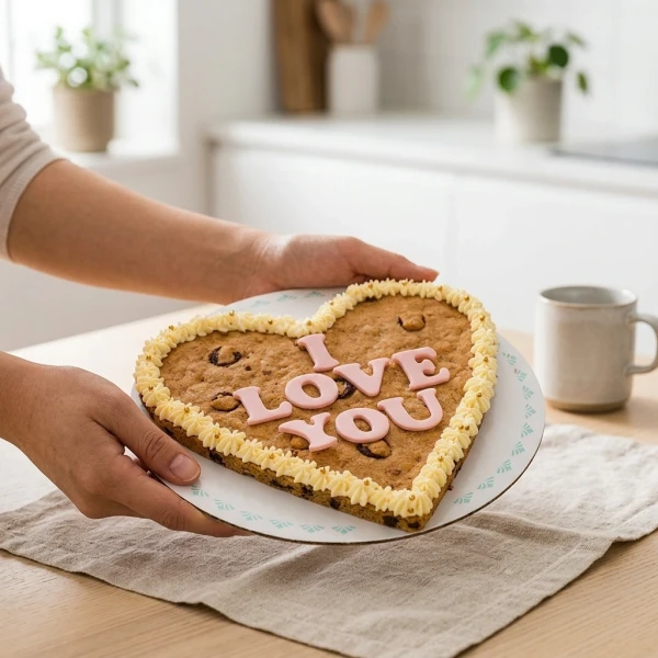 Golden Love Cookie Cake - Standard