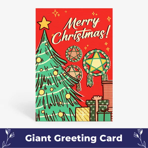 Merry Christmas Giant Card - default