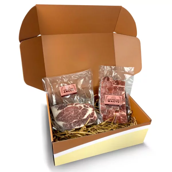 AUS Wagyu Cubes and USDA Ribeye Choice - default