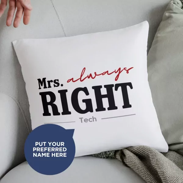 Personalized Right Pillow - default