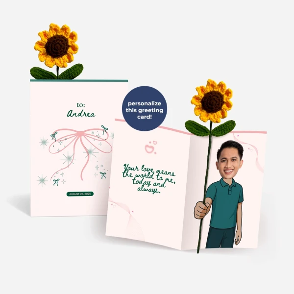 A Flower For You Greeting Card - Standard