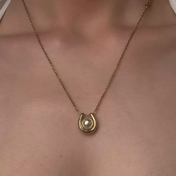 Serena Pearl Necklace - Gold