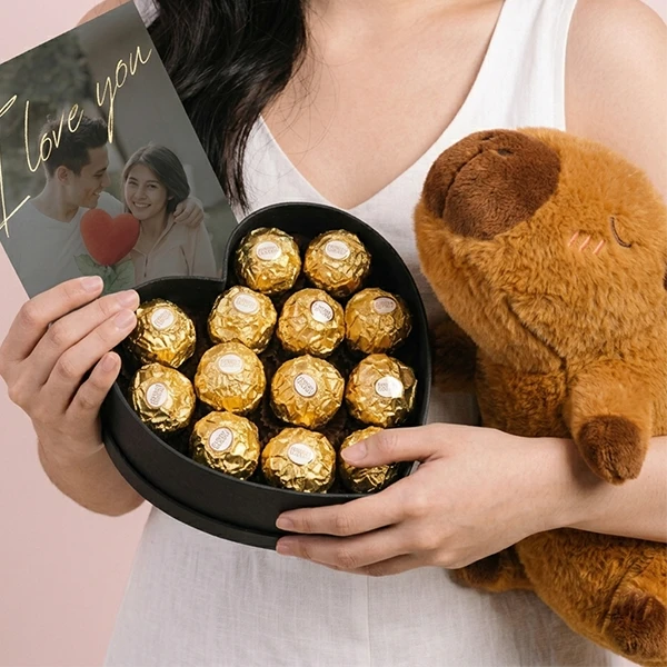 Capybara Plush & Chocolate Gift Set - Standard