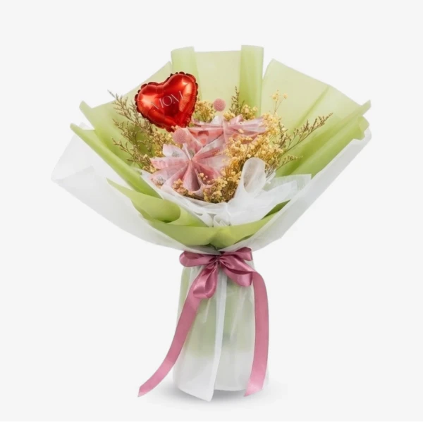 Little Bloom Surprise Money Bouquet - Standard