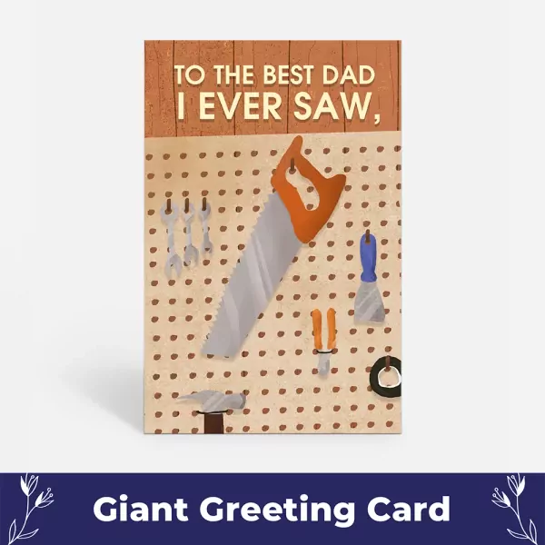 To the Best Dad Giant Card - Standard