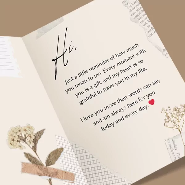 Personalized I Love You Greeting Card - Standard Message