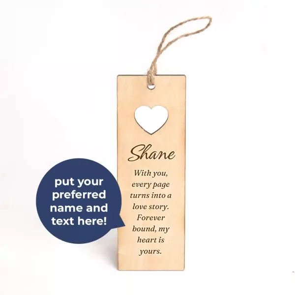 Personalized Wooden Bookmark - default