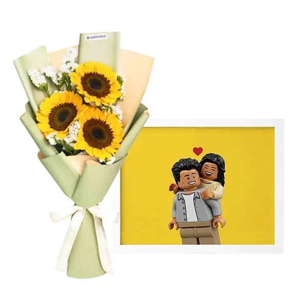 Sunlit Charm with Personalized Photo Frame