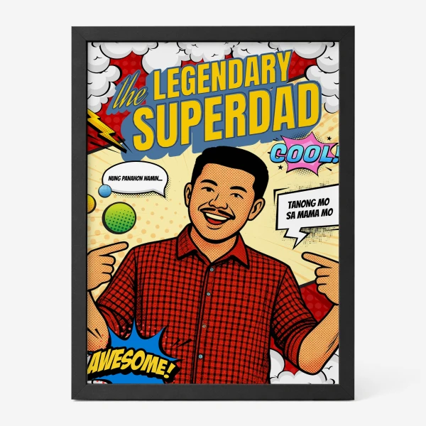 Superdad Komiks Personalized Poster - Standard