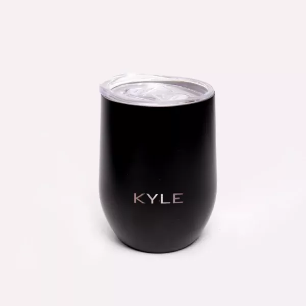 Personalized Egg Mug Tumbler - Black