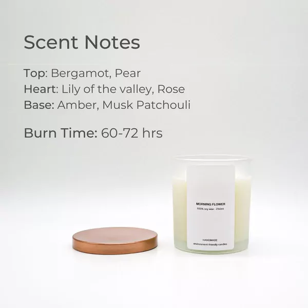Morning Flower Scented Soy Candle - default
