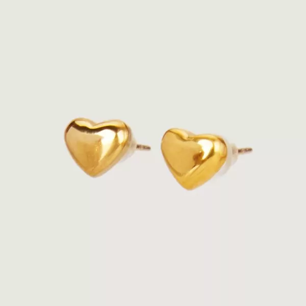 Adira Heart Stud Earrings - default