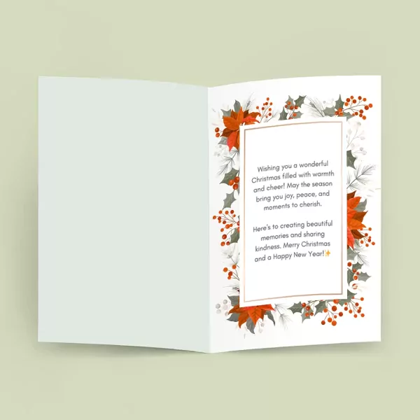 Personalized Christmas Greeting Card - Standard Message