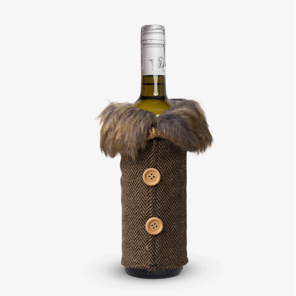Christmas Wine Bottle Cover - White Wine