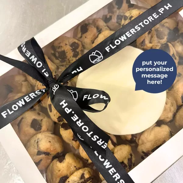 Giant Dark Bliss Cookies - Happy Birthday