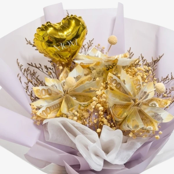 Brunch Bloom Money Bouquet - Standard