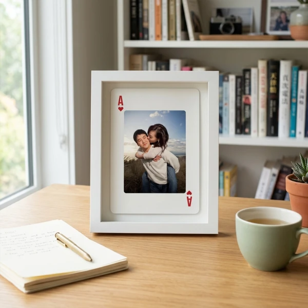 Ace of Hearts Custom Photo Frame - Standard
