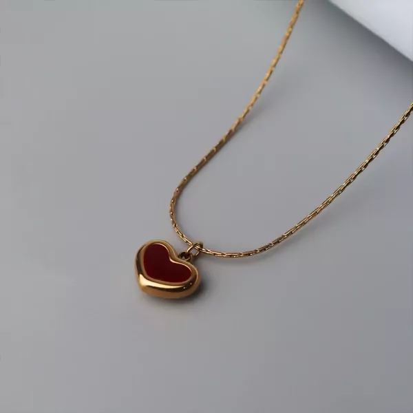 Renee Red Heart Necklace - default