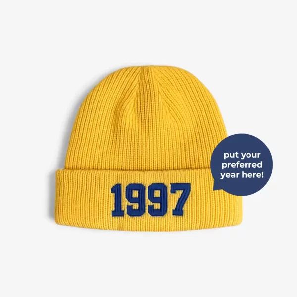 Classic Year Beanie - Yellow