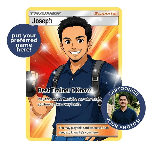 Custom Dad Trainer Card Frame