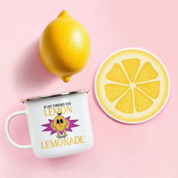 Lemon Zest Mug & Coaster Set - Standard
