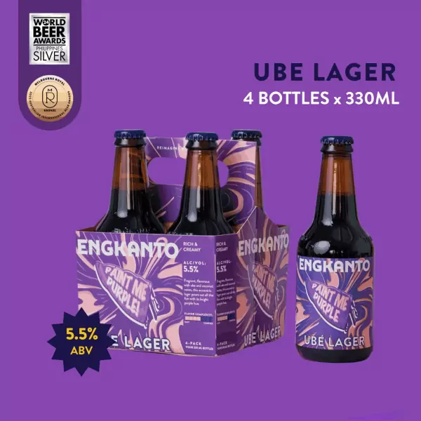 Paint Me Purple Ube Lager 4-Bottles - 4 Bottles