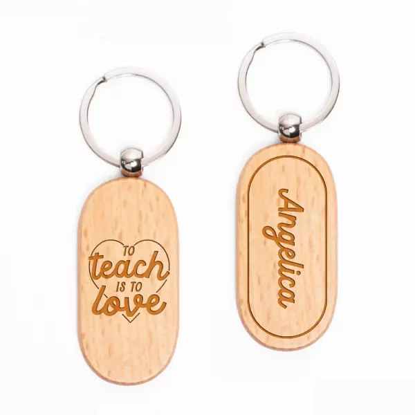 To Teach Is To Love Keychain - default