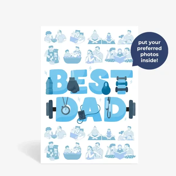 Personalized Dad Greeting Card - Standard