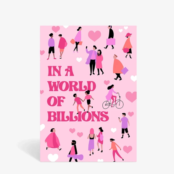 Romantic Greeting Card (In a World of Billions) - Standard
