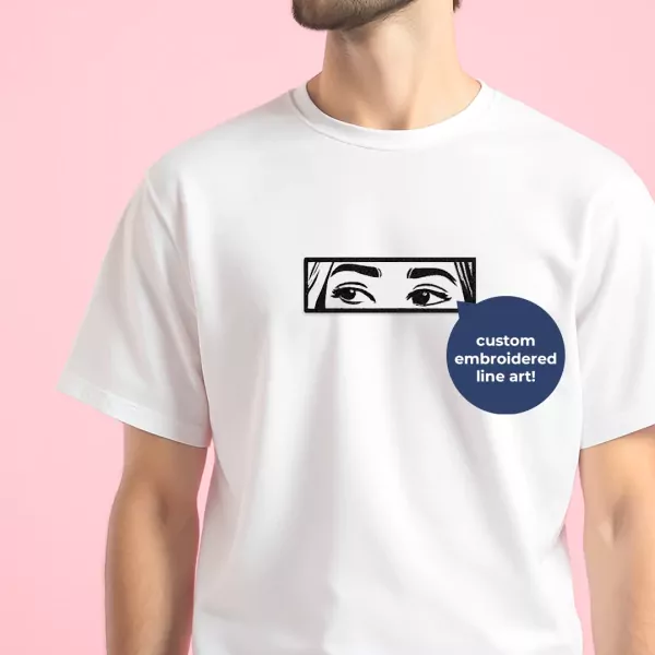 Personalized Line Art Shirt - Small