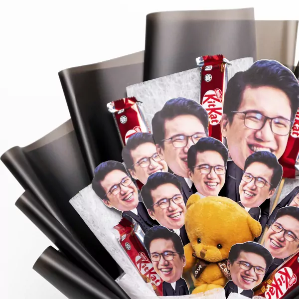 Personalized Photo Bouquet - Black