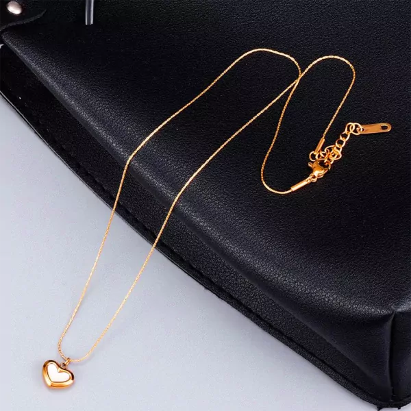 Larissa White Heart Necklace - default