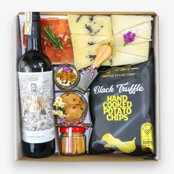 Red Wine and Cheese Gourmet Box - Best Dad Box