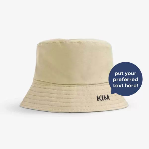 Personalized Bucket Hat - Black Thread